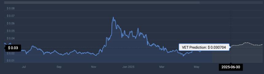 VeChain面临0.03美元阻力，六月能否突破0.05美元大关？