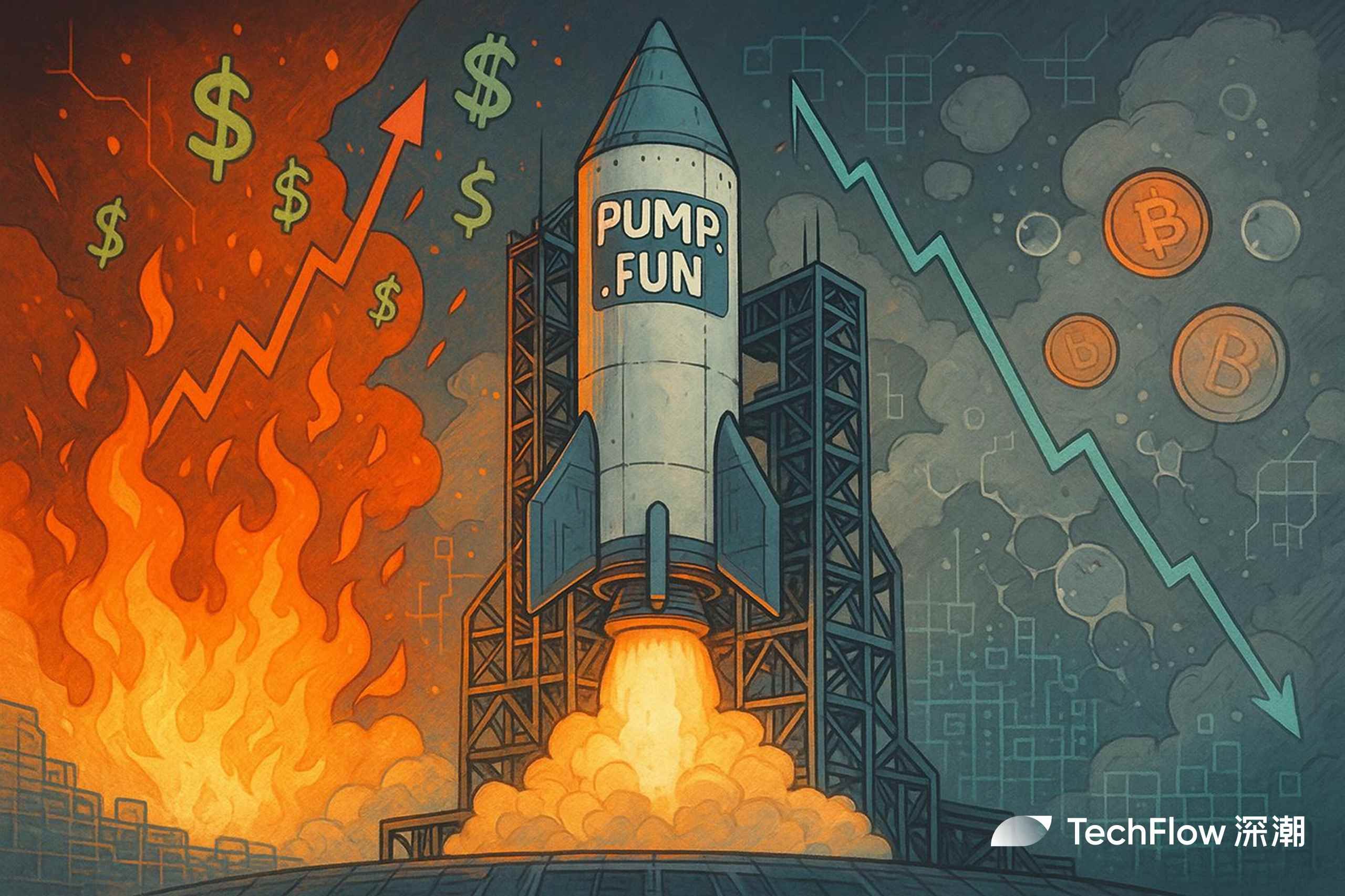 进击的 Pump.fun 40 亿估值发币，枯竭的市场却在等待救星