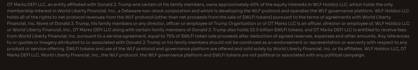 特朗普家族悄然减持世界自由金融股份至40%